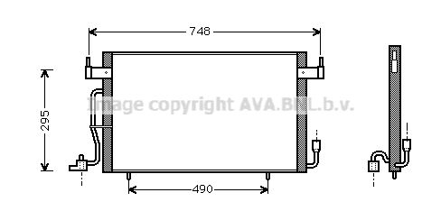 AVA QUALITY COOLING Конденсатор, кондиционер CN5141